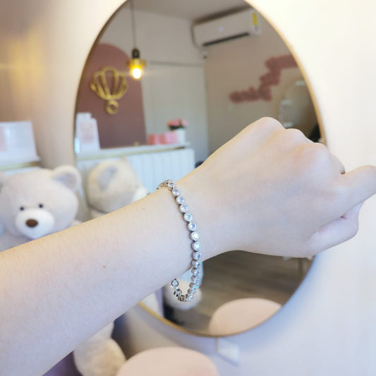 PULSERA ZIRCONIAS REDONDAS