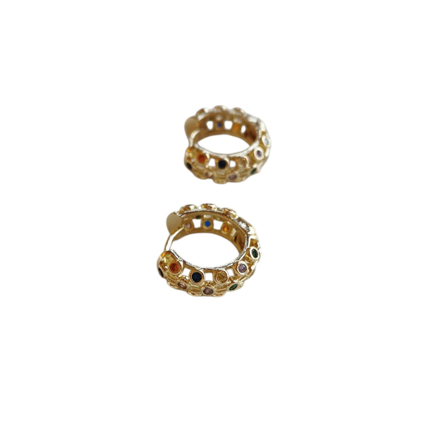 PAR ARRACADA ZIRCONIA COLORES