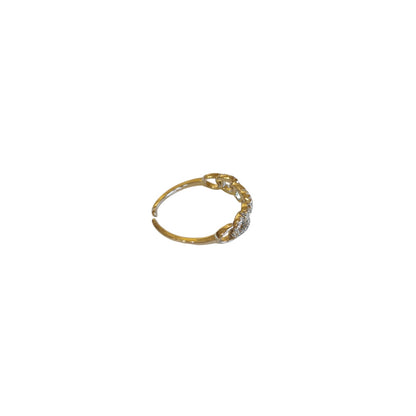 ANILLO CADENA PLATEADO