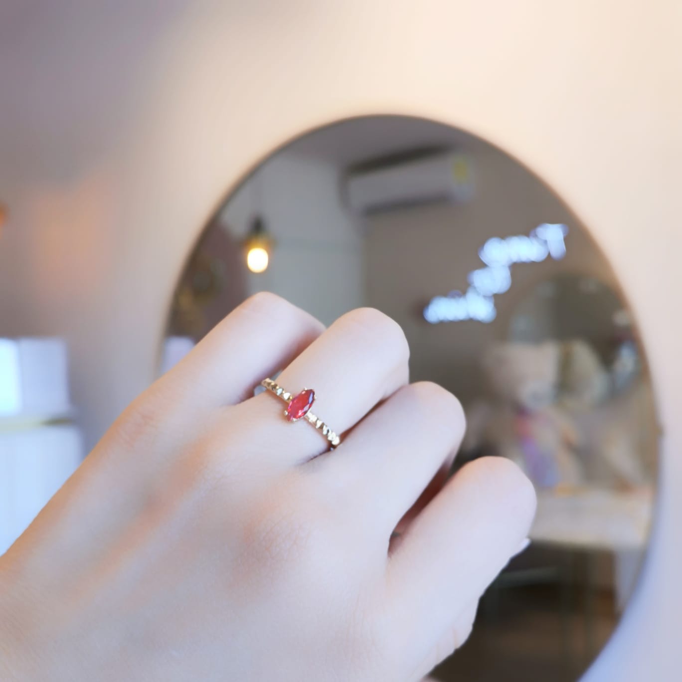 ANILLO PIEDRA ROJA