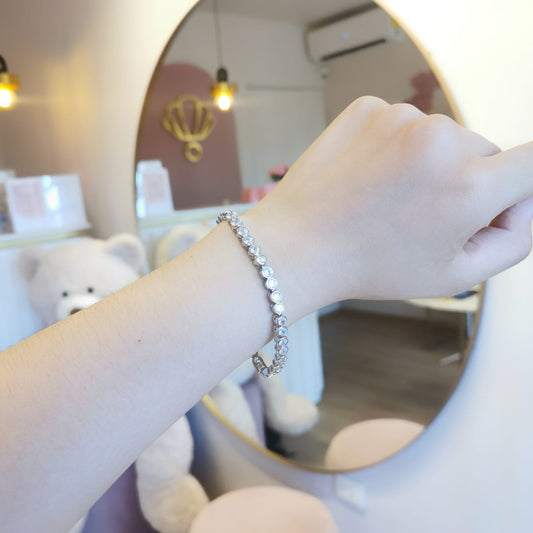 PULSERA ZIRCONIAS REDONDAS