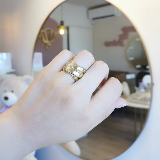 ANILLO CRUZADO CHUNKY