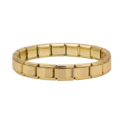 BRAZALETE ITALIANO DORADO