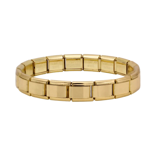 BRAZALETE ITALIANO DORADO